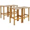 Costway 2PCS/4PCS Patio PE Wicker Bar Stools with Acacia Wood Frame Bar Height Chairs Poolside